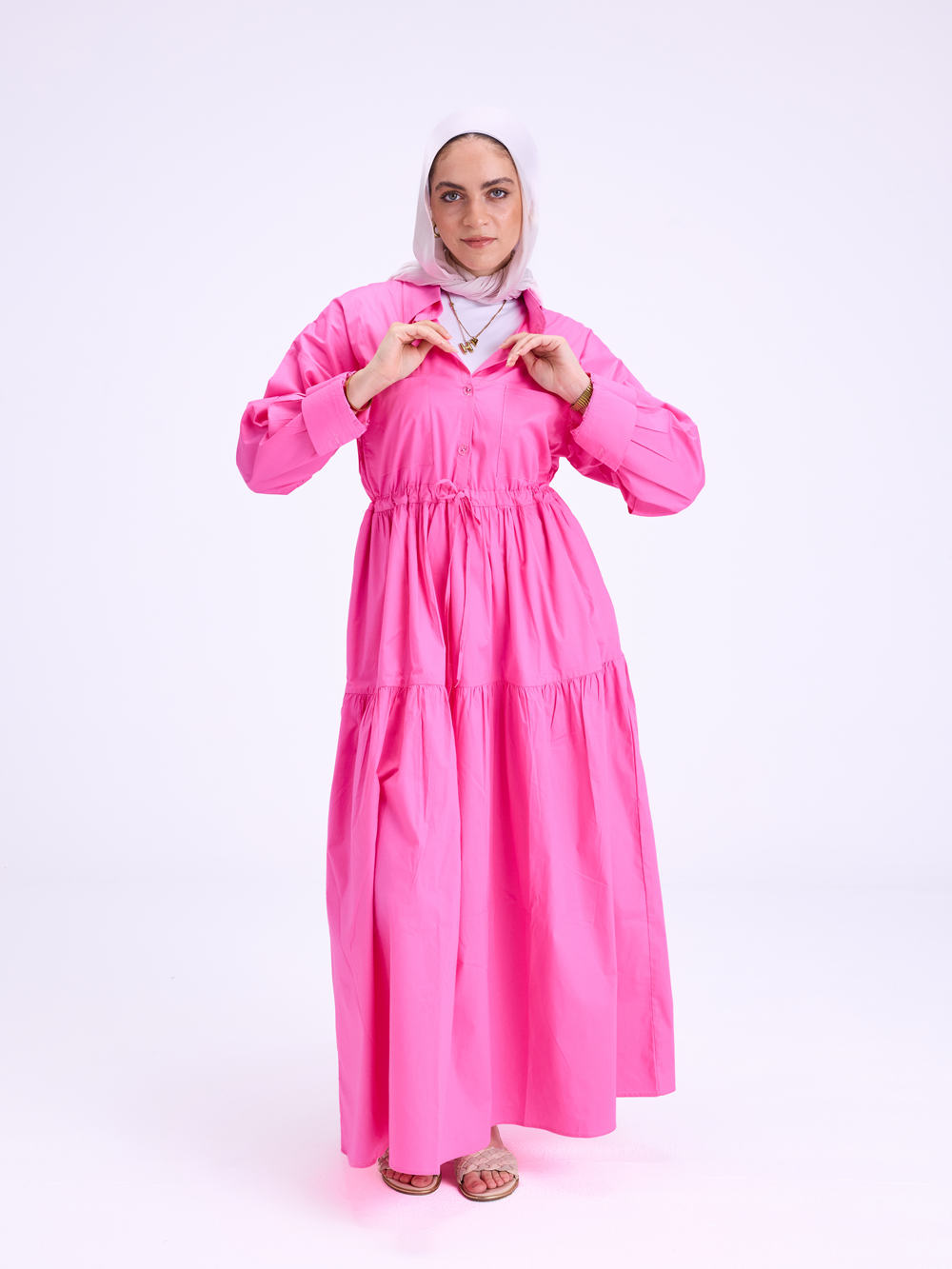 Shirt Fuchsia Dress