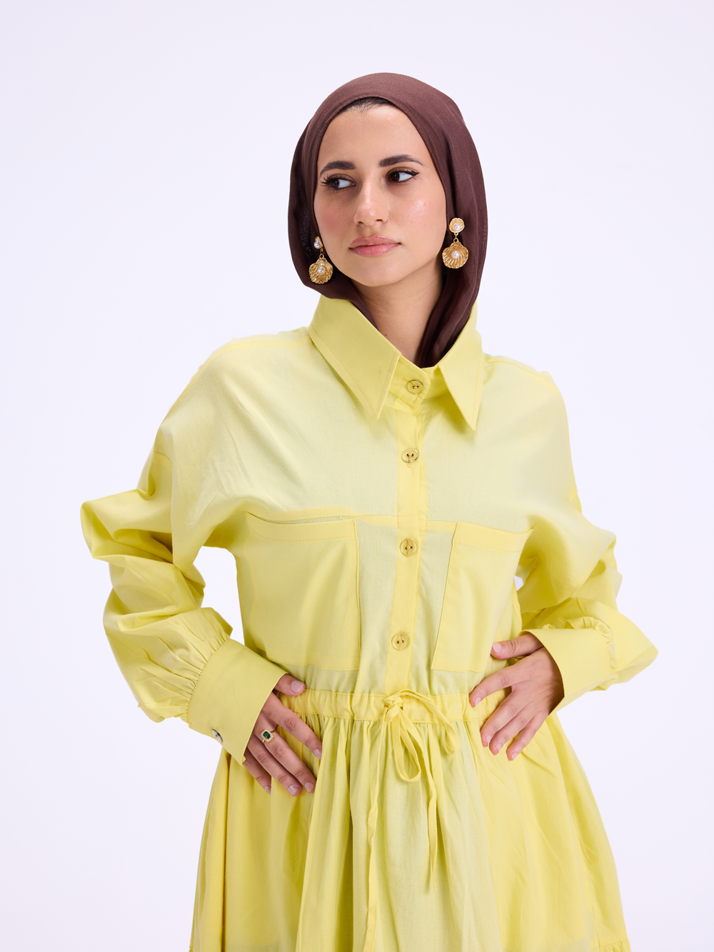 Shirt Yellow Dress
