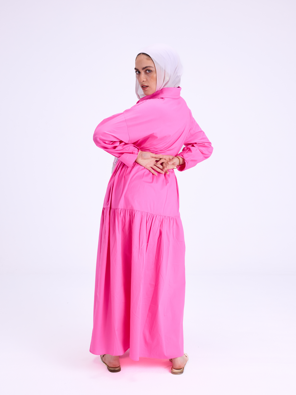 Shirt Fuchsia Dress